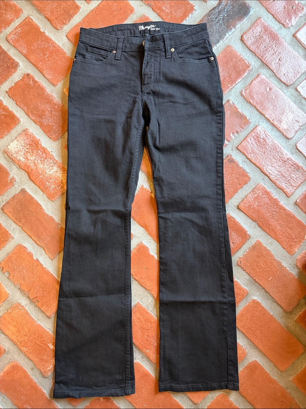 Wrangler Women's Black Flare Jeans - Classic Five-Pocket